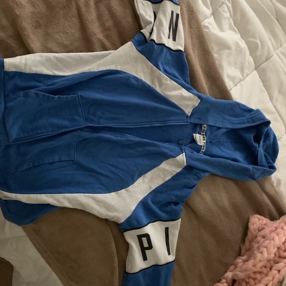 VS Pink - Blue and White Jacket - Picture 1 of 4